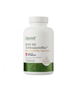 Ашфаганда для спорта OstroVit KSM-66 Ashwagandha Vege 120 Caps