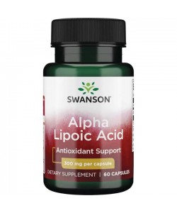 Альфа-липоевая кислота Swanson Alpha Lipoic Acid 300 mg 60 Caps