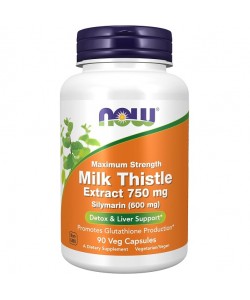 Расторопша NOW Foods Milk Thistle Extract 750 mg 90 Veg Caps