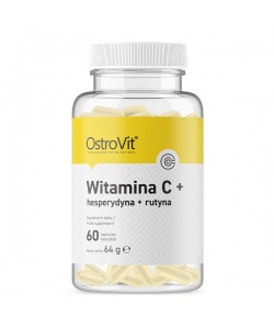 Витамин C для спорта OstroVit Vitamin C + Hesperidin + Rutin 60 Caps