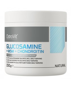 Хондропротектор (для спорта) OstroVit Glucosamine+MSM+Chondroitin Powder 150 g /60 servings/ Natural