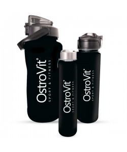Галлон OstroVit Water Bottles 2000 ml + 900 ml + 500 ml Black