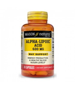 Альфа-липоевая кислота Mason Natural Alpha-Lipoic Acid 600 mg 30 Caps