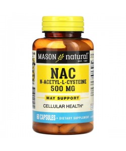 Ацетилцистеин Mason Natural NAC 500 mg 60 Caps