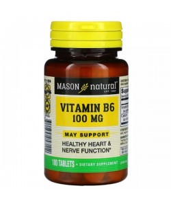 Пиридоксин Mason Natural Vitamin B6 100 mg 100 Tabs