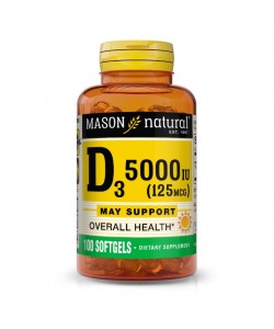 Витамин D Mason Natural Vitamin D3 5000 IU 100 Caps