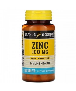 Микроэлемент Цинк Mason Natural Zinc 100 mg 100 Tabs