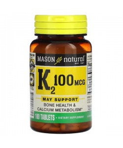 Витамин K Mason Natural Vitamin K2 100 mcg 100 Tabs