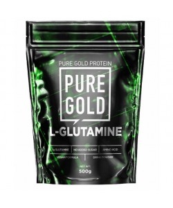 Глютамин для спорта Pure Gold Protein 100% Glutamine 500 g /100 servings/ Cherry Lime