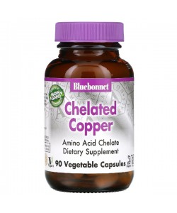 Микроэлемент Медь Bluebonnet Nutrition Albion Chelated Copper 90 Veg Caps