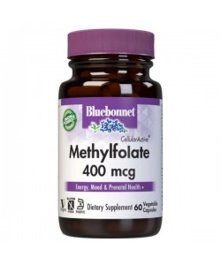 Фолиевая кислота Bluebonnet Nutrition Cellular Active Methylfolate 400 mcg 60 Veg Caps