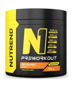Комплекс до тренировки Nutrend N1 Preworkout 255 g /30 servings/ Red Orange