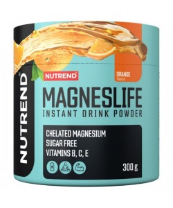 Микроэлемент Магний для спорта Nutrend MagnesLife Instant Drink Powde 300 g /60 servings/ Orange