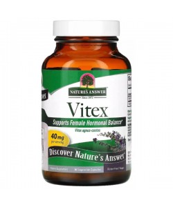 Витекс Nature's Answer Vitex, Agnus-Castus Chaste Tree Berry 40 mg 90 Veg Caps