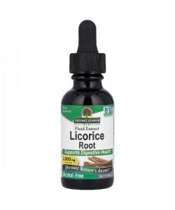 Корень солодки Nature's Answer Licorice Root, Fluid Extract, Alcohol-Free 2000 mg 30 ml /15 servings/