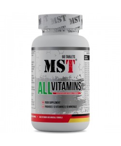 Витаминно-минеральный комплекс для спорта MST Nutrition AllVitamins 60 Tabs