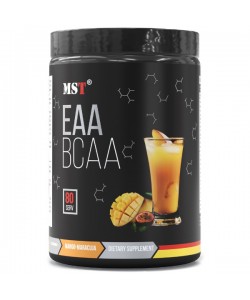 Аминокомплекс для спорта MST Nutrition BCAA EAA Zero 1040 g /80 servings/ Mango Passion Fruit