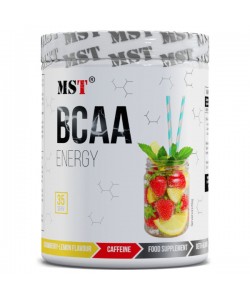 Аминокислота BCAA для спорта MST Nutrition BCAA Energy 315 g /35 servings/ Strawberry Lime