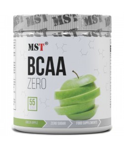 Аминокислота BCAA для спорта MST Nutrition BCAA Zero 330 g /55 servings/ Green Apple