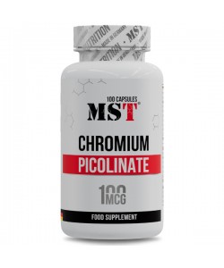 Микроэлемент Хром для спорта MST Nutrition Chromium Picolinate 100 Caps