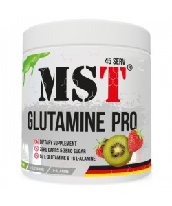 Глютамин для спорта MST Nutrition Glutamine Pro 315 g /45 servings/ Strawberry Kiwi