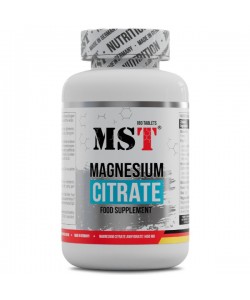 Микроэлемент Магний для спорта MST Nutrition Magnesium Citrate 200 mg 180 Tabs
