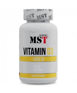 Витамин D для спорта MST Nutrition Vitamin D3 1000 IU 120 Caps
