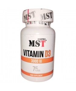 Витамин D для спорта MST Nutrition Vitamin D3 3000 IU 120 Caps