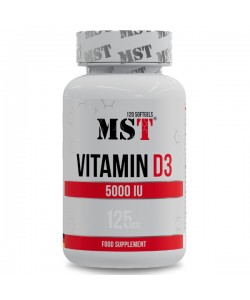 Витамин D для спорта MST Nutrition Vitamin D3 5000 IU 120 Caps