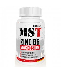 Витаминно-минеральный комплекс для спорта MST Nutrition Zinc B6 Magnesium 60 Veg Caps