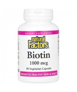 Биотин Natural Factors Biotin 1000 mcg 90 Veg Caps