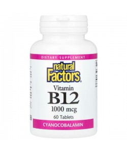Витамин Б12 Natural Factors Vitamin B12 1000 mcg 60 Tabs