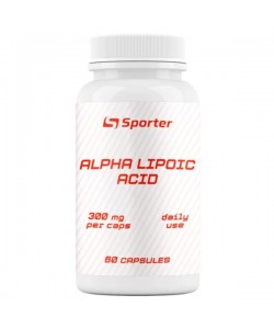 Альфа-липоевая кислота для спорта Sporter Alpha Lipoic Acid 300 mg 60 Caps