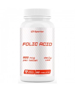 Витамин B для спорта Sporter Folic Acid 800 mcg 90 Tabs