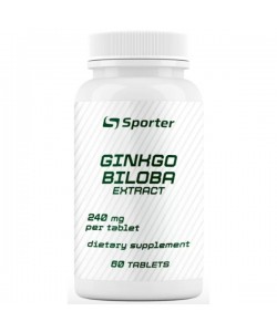 Натуральная добавка для спорта Sporter Ginkgo Biloba Extract 60 Tabs