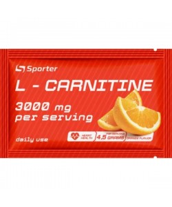 Жиросжигатель для спорта Sporter L-Carnitine 3000 mg 4,5 g Orange