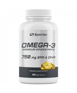 Омега для спорта Sporter Omega 3 750 mg 60 Caps