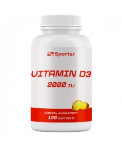 Витамин D для спорта Sporter Vitamin D3 2000 IU 120 Softgels