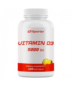 Витамин D для спорта Sporter Vitamin D3 5000 IU 120 Softgels