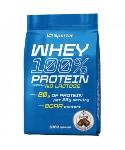 Протеин Sporter Whey 100% Protein Lactose Free 1000 g /40 servings/ Chocolate