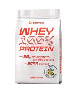 Протеин Sporter Whey 100% Protein 1000 g /40 servings/ Vanilla