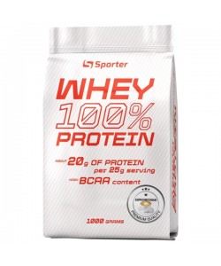 Протеин Sporter Whey 100% Protein 1000 g /40 servings/ Cappuccino