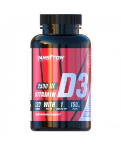 Витамин D для спорта Vansiton Vitamin D3 2500 IU 120 Caps