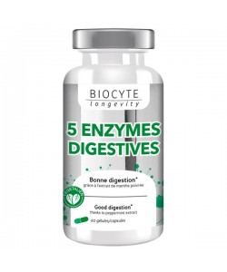 Пищеварительные ферменты Biocyte 5 Enzymes 60 Caps