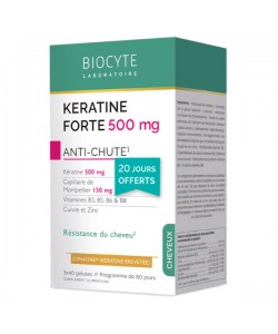 Витаминно-минеральный комплекс Biocyte Keratine Forte 500 mg Anti-Chute Pack 120 Caps