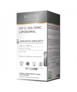 Витаминно-минеральный комплекс Biocyte VITAMINE C-D3-Zink Liposomal 14 sticks Pineapple