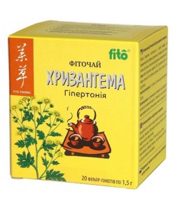 Комплекс для профилактики давления и кровообращения Fito Pharma Хризантема, чай, фильтр-пакеты 1,2 г 20 пакетиков