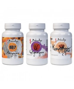 Смесь экстрактов Bekandze Амигдалин + Фукоидан + Камфорный гриб 60+60+60 Caps