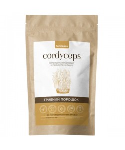 Грибной комплекс Fungipapa Кордицепс военный (Cordyceps militaris) -  грибной порошок 60 г /30 порций/