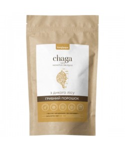 Грибной комплекс Fungipapa Чага (Inonotus obliquus) - грибной порошок 120 г /60 порций/